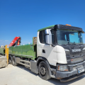 SCANIA G410 DROPSIDE CRANE DRAWBAR