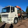 DAF 85 CF 380 6X2 FLAT CRANE