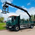IVECO 180E25 18 TON DROPSIDE CRANE
