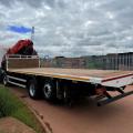 SCANIA R450 8X2 FLAT CRANE