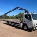 MITSUBISHI FUSO CANTER 7C18 7.5 TON FLAT CRANE