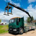IVECO EUROCARGO 180E25 DROPSIDE CRANE