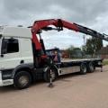 DAF CF 450 8X2 FLAT CRANE D/BAR