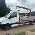 MERCEDES-BENZ SPRINTER 516 CDI 5 TON DROPSIDE CRANE