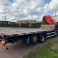 SCANIA G440 8X2 FLAT FASSI CRANE D/BAR