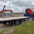 DAF CF 450 8X2 FLAT CRANE D/BAR