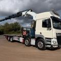 DAF CF 460 8X2 FLAT CRANE D/BAR