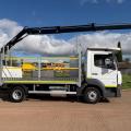 MERCEDES-BENZ ATEGO 816 POLE CARRIER CRANE