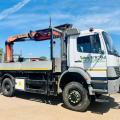 MERCEDES-BENZ ATEGO 1823 4X4 DROPSIDE CRANE