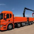 SCANIA P420 8X2 DROPSIDE BRICK GRAB