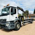 MERCEDES-BENZ AROCS 1824 18 TON FLAT CRANE