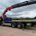 DAF CF 450 8X2 FLAT CRANE