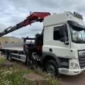 DAF CF 450 8X2 FLAT CRANE D/BAR