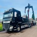 DAF XF 510 6X2 DROPSIDE CRANE D/BAR