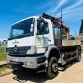 MERCEDES-BENZ ATEGO 1823 4X4 DROPSIDE CRANE