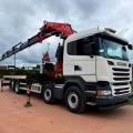 SCANIA R450 8X2 FLAT CRANE D/BAR