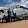 DAF CF 460 8X2 FLAT CRANE D/BAR