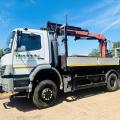 MERCEDES-BENZ ATEGO 1823 4X4 DROPSIDE CRANE