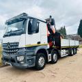 MERCEDES-BENZ AROCS 3243 8X2 DROPSIDE CRANE