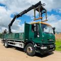 IVECO 180E25 18 TON DROPSIDE CRANE
