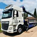 DAF CF 460 8X2 FLAT CRANE