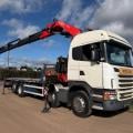 SCANIA G440 8X2 FLAT FASSI CRANE D/BAR