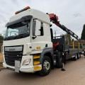 DAF CF 410 8X4 DROPSIDE CRANE
