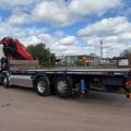 SCANIA G440 8X2 FLAT FASSI CRANE D/BAR