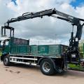 IVECO 180E25 18 TON DROPSIDE CRANE