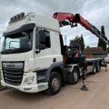 DAF CF 450 8X2 FLAT CRANE D/BAR