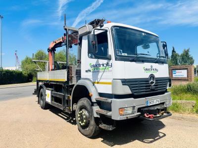 MERCEDES-BENZ ATEGO 1823 4X4 DROPSIDE CRANE