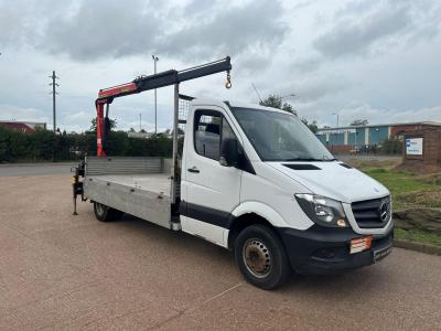 MERCEDES-BENZ SPRINTER 516 CDI 5 TON DROPSIDE CRANE