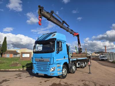 DAF CF 460 8X2 FLAT CRANE D/BAR