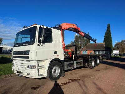 DAF 85 CF 380 6X2 FLAT CRANE