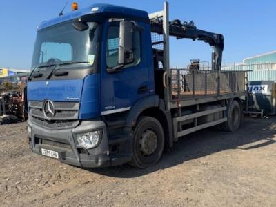 MERCEDES-BENZ ANTOS 1824 DROPSIDE CRANE