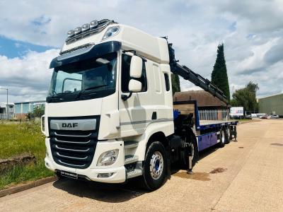DAF CF 460 8X2 FLAT CRANE