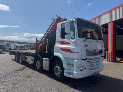 DAF CF 450 8 WHEEL CHEESEWEDGE CRANE