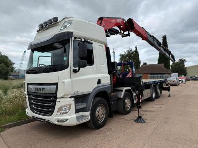 DAF CF 450 8X2 FLAT CRANE