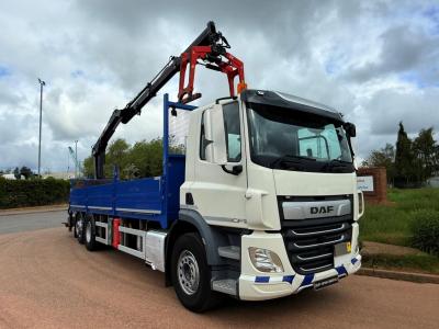 DAF CF 340 6X2 DROPSIDE CRANE