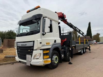 DAF CF 410 8X4 DROPSIDE CRANE