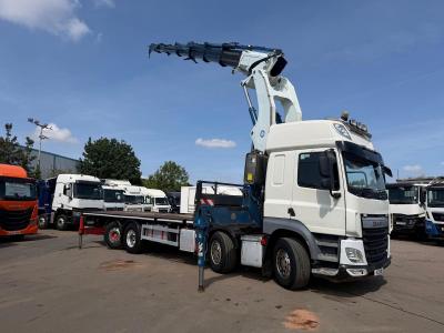 DAF CF 460 8X2 FLAT CRANE D/BAR