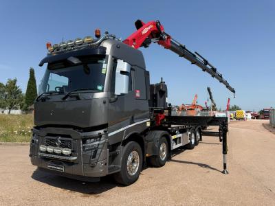 RENAULT C460 8X2 FLAT CRANE