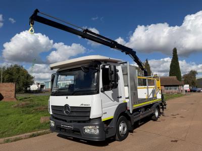 MERCEDES-BENZ ATEGO 816 POLE CARRIER CRANE