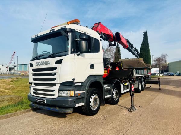 SCANIA R410 8X2 FLAT 66 TON CRANE
