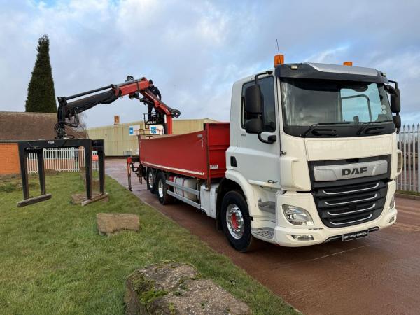 DAF CF 450 FAN 6X2 FLAT CRANE