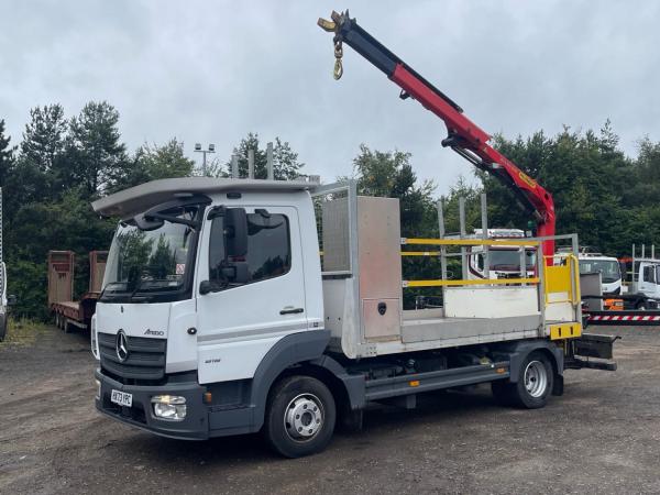 MERCEDES-BENZ ATEGO 816 POLE CARRIER CRANE