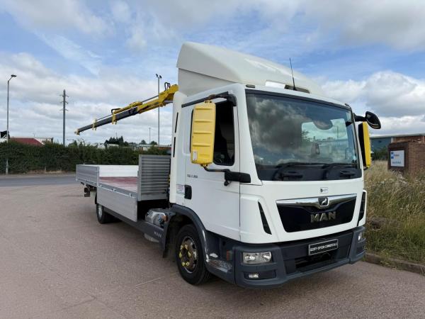 MAN TGL 7.160 7.5 DROPSIDE CRANE
