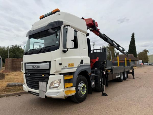DAF CF 410 8X4 DROPSIDE CRANE